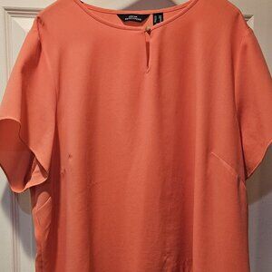 Short sleeve, orange Lands' End Outfitters Blouse 26W
